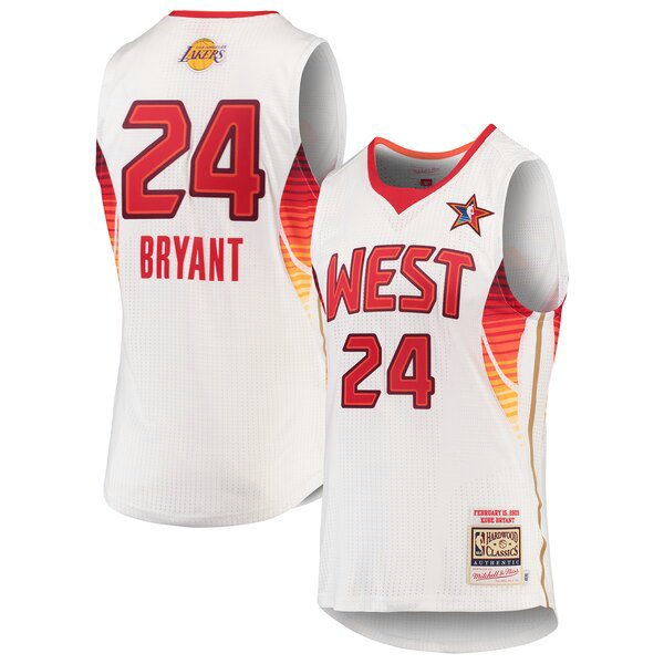 Maillot nba Los Angeles Lakers 2009 Homme Kobe Bryant 24 Blanc